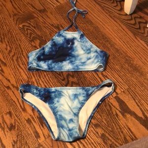 Tie dye bathing suit